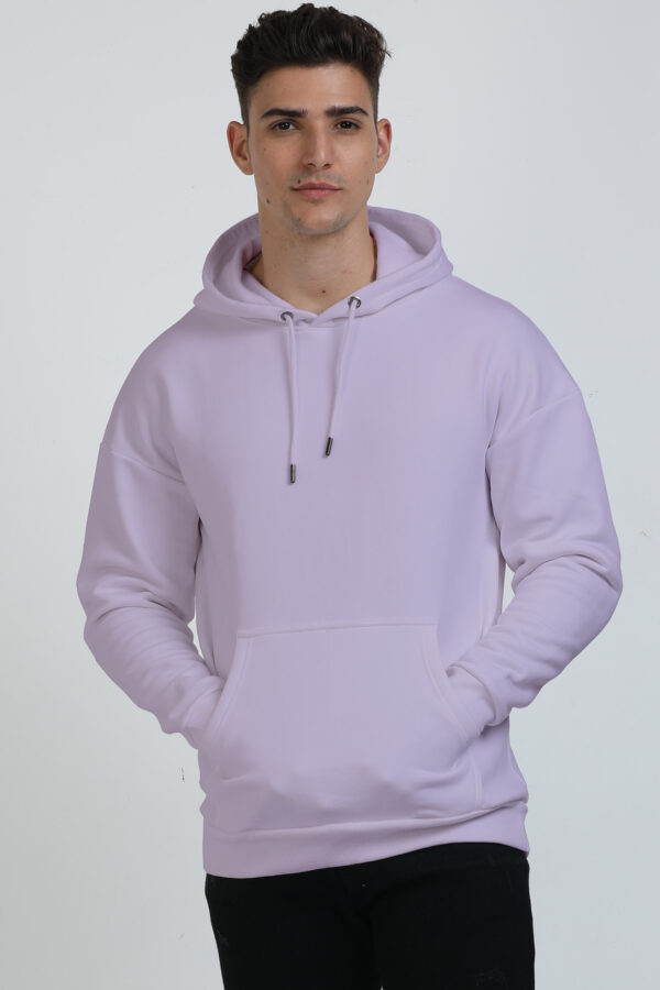 Oversized Unisex Hooded Sweatshirt Plain – Lavender