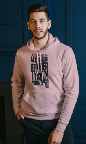 Oversized Hooded Sweatshirt – Baby Pink