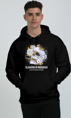 Blossomm Darkness Unisex Hooded Sweatshirt - Black