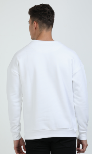 Techno Deal Oversized Sweatshirt Puff Black