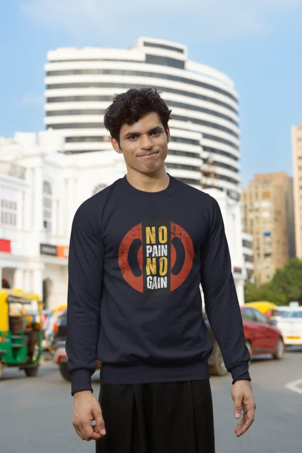 No Pain No Gain Oversized Sweatshirt - Image 4