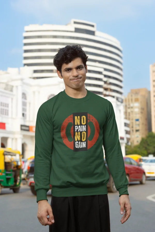 No Pain No Gain Oversized Sweatshirt - Image 5