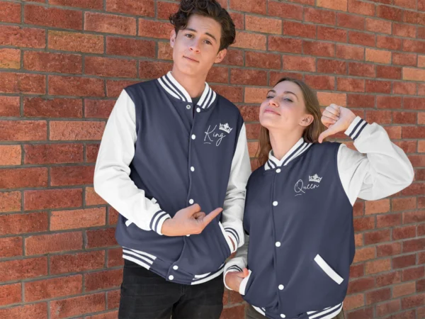 King & Queen Varsity Jacket Combo - Image 2