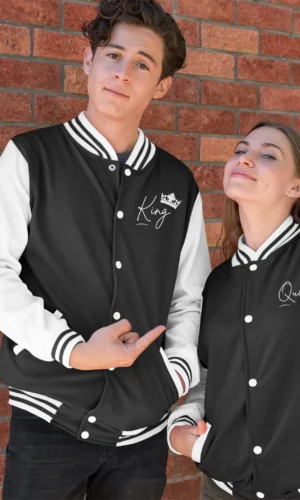 King & Queen Varsity Jacket Combo