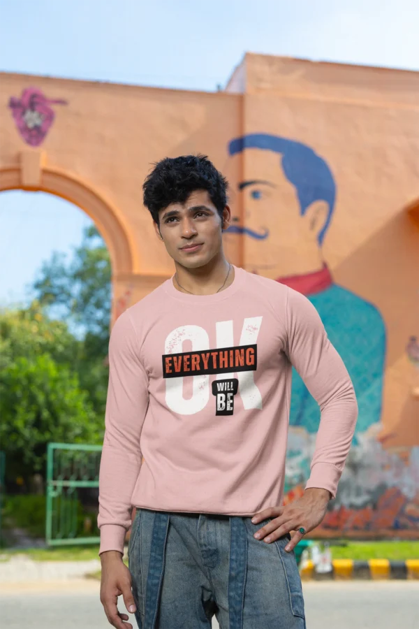 Oversized Sweatshirt With Printed Typography - Image 8
