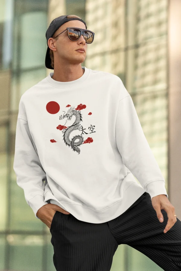 Dragon Oversized Sweatshirt - Image 2